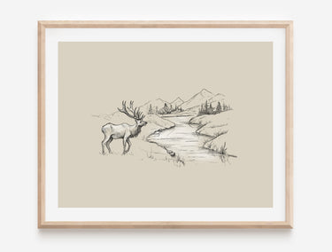 As the deer pants for streams of water so my soul pants for you, my God (Psalm 42:1) Digital download printable art